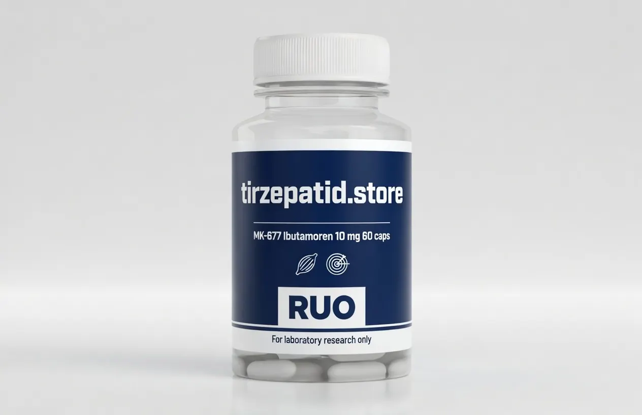 MK-677 Ibutamoren 10 mg 60 Kapseln RUO - Produktfoto tirzepatid.store