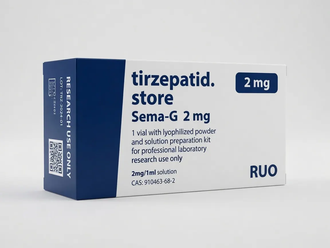 Sema G 2 mg Flasche RUO - Produktfoto tirzepatid.store