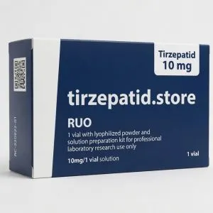 GLP-1+GIP 10 mg Flasche Lyophilisat RUO - Produktfoto tirzepatid.store