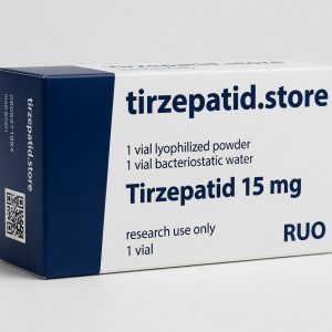 GLP-1+GIP 15 mg Flasche Lyophilisat RUO - Produktfoto tirzepatid.store