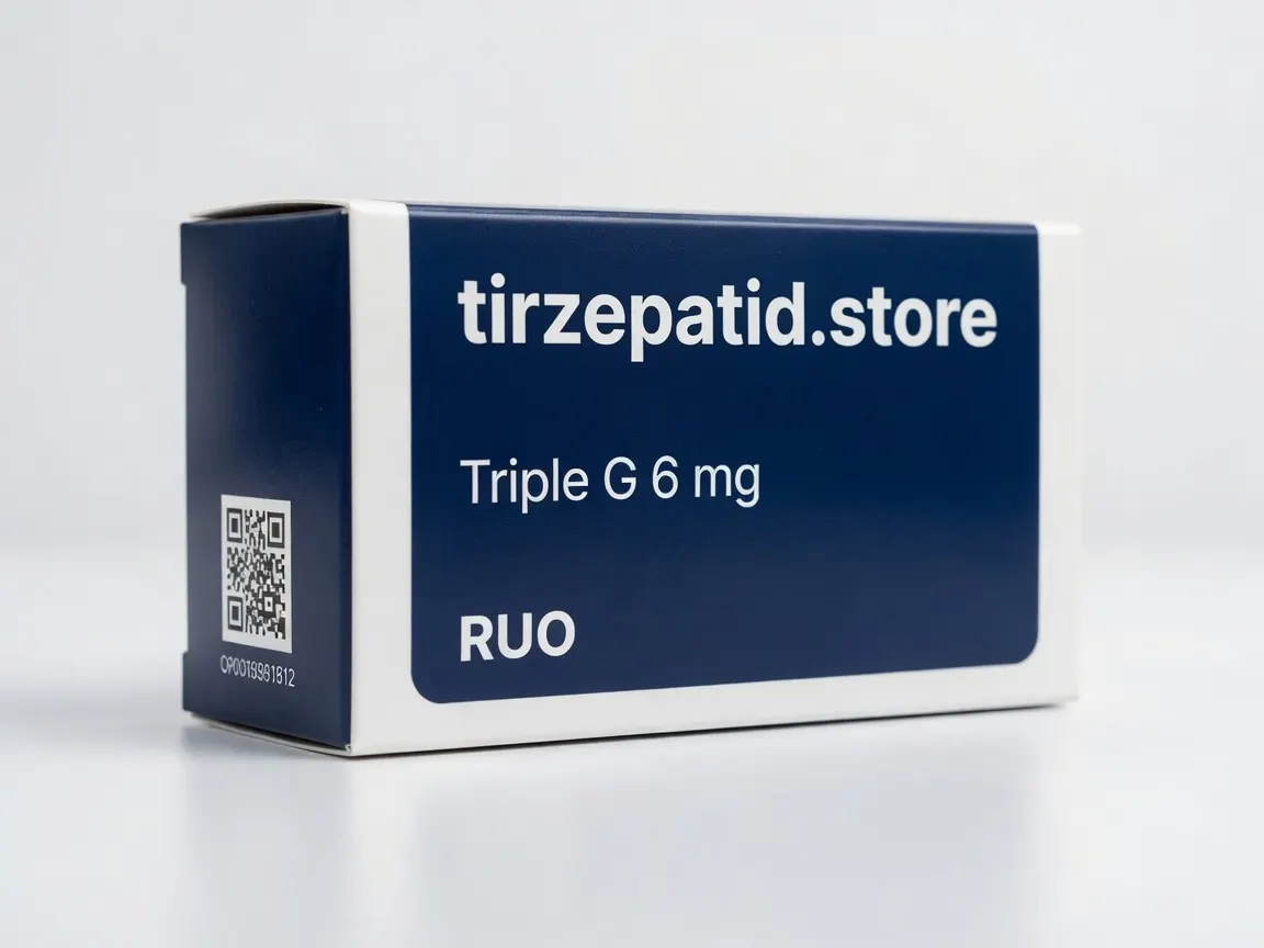 Triple G 6 mg Flasche Lyophilisat RUO - Produktfoto tirzepatid.store